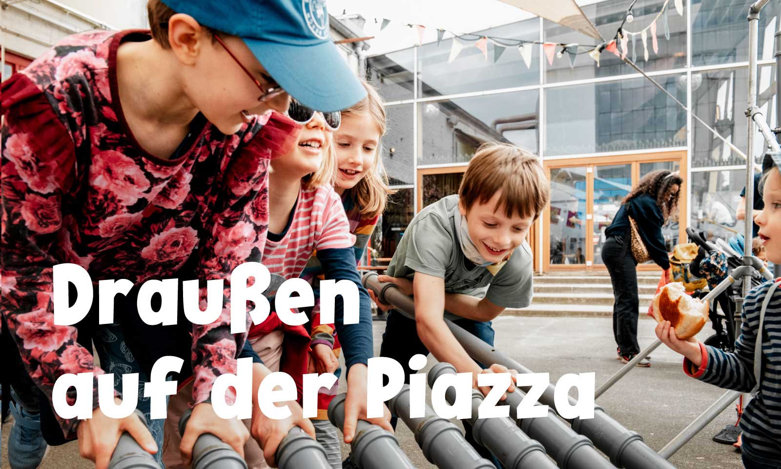 Draußen auf der Piazza